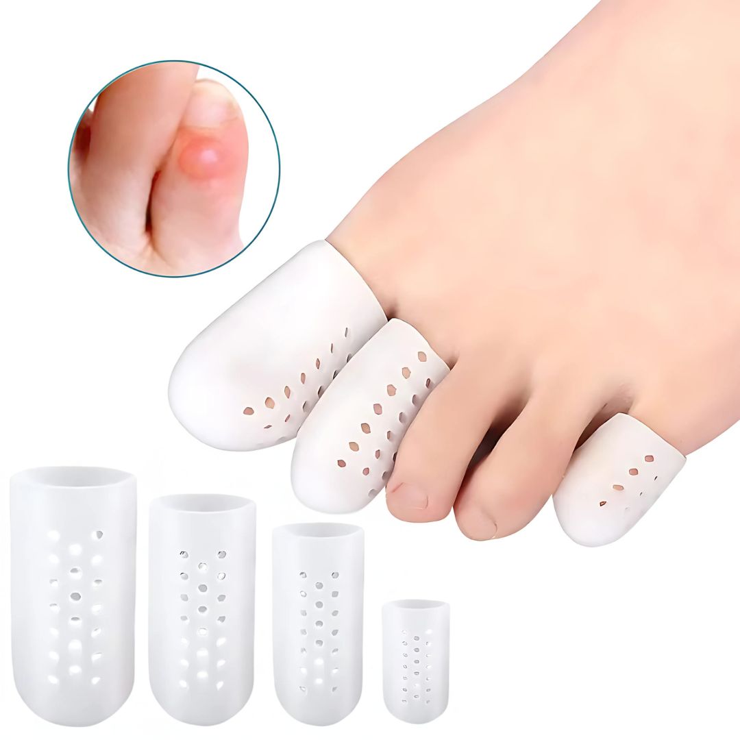 ToeGuard Eksklusiv Comfort SiliconSoft Beskyttelse | Ventileret Silikone til Tæer og Vabler - Smertelindring - Behagelig Fodpleje