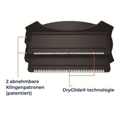KlingenMax Eksklusiv Rygbarberer til Mænd – Rygbehåring – Langt Greb – 2 Klinger – Smertefri – Ergonomisk – Pleje