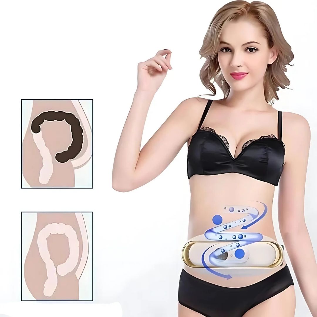 SlimKern Eksklusiv Mave Lipo Fedtforbrænder – Slankebælte med EMS-Vibration & Varmeterapi til Fedtabs og Smertelindring