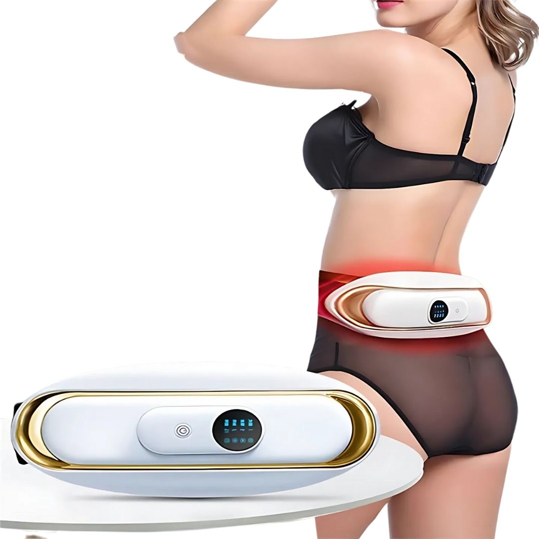 SlimKern Eksklusiv Mave Lipo Fedtforbrænder – Slankebælte med EMS-Vibration & Varmeterapi til Fedtabs og Smertelindring