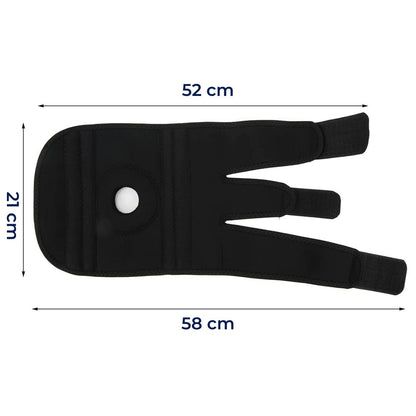 ProFlex Eksklusiv Knæbandage med Justerbar Kompression | Til Smertelindring – Støtte ved Skader – Artritis og Stabilitet ved Sport