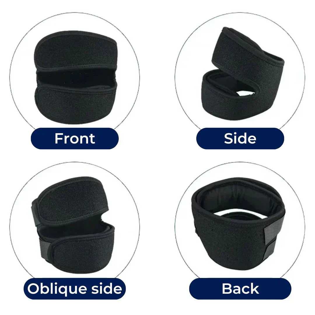 FlexiKnee Eksklusiv Multifunktionel Knæbind | Justerbar Kompression til Smertelindring & Forebyggelse af Ledbesvær