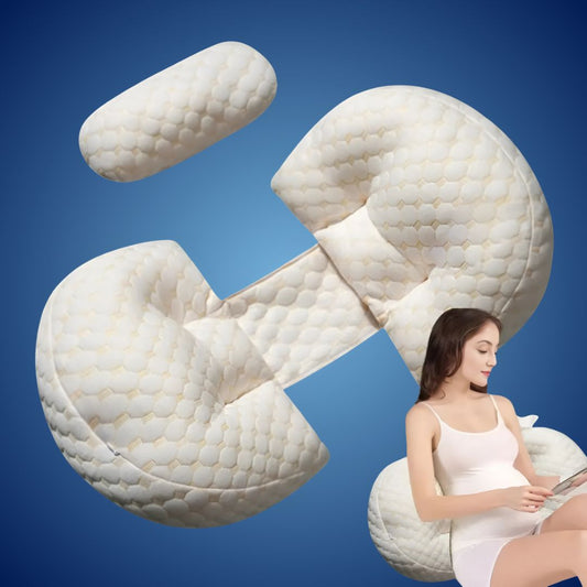 MaternLeicht Eksklusiv | Ergonomisk Pude til Gravide – Helkropsstøtte – Mave, Ryg, Hofteproblemer – Sideleje – Ammeperiode